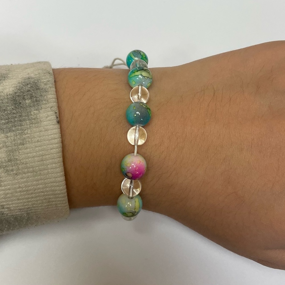 Hand made Adjustable bead bracelet